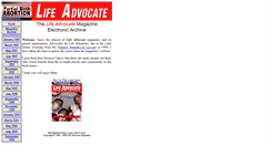 Desktop Screenshot of lifeadvocate.org